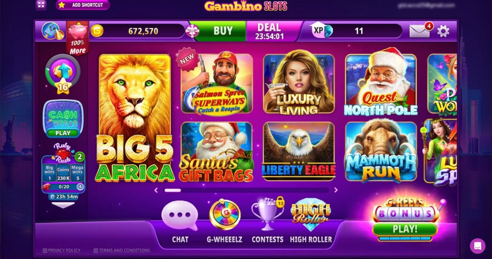 Gambino Slots Homepage
