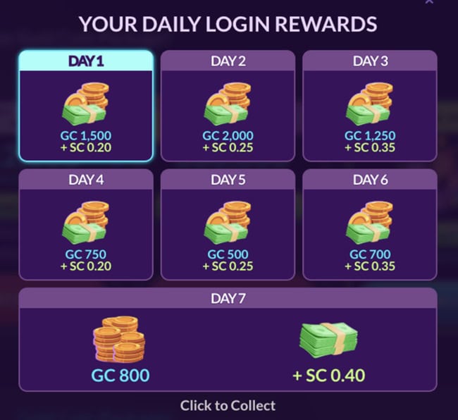 Daily Login Rewards