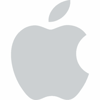 apple logo silver