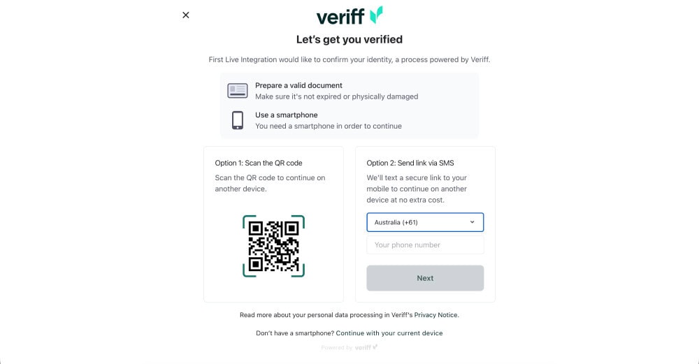 sweep las vegas veriff